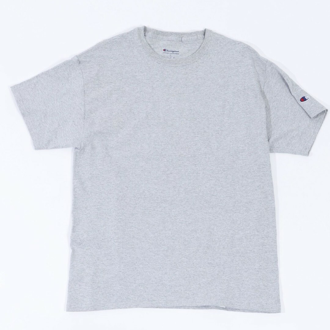 Champion(チャンピオン)の新品未使用 チャンピオン 無地 クルーネック Tシャツ ヘザーグレー Lサイズ メンズのトップス(Tシャツ/カットソー(半袖/袖なし))の商品写真