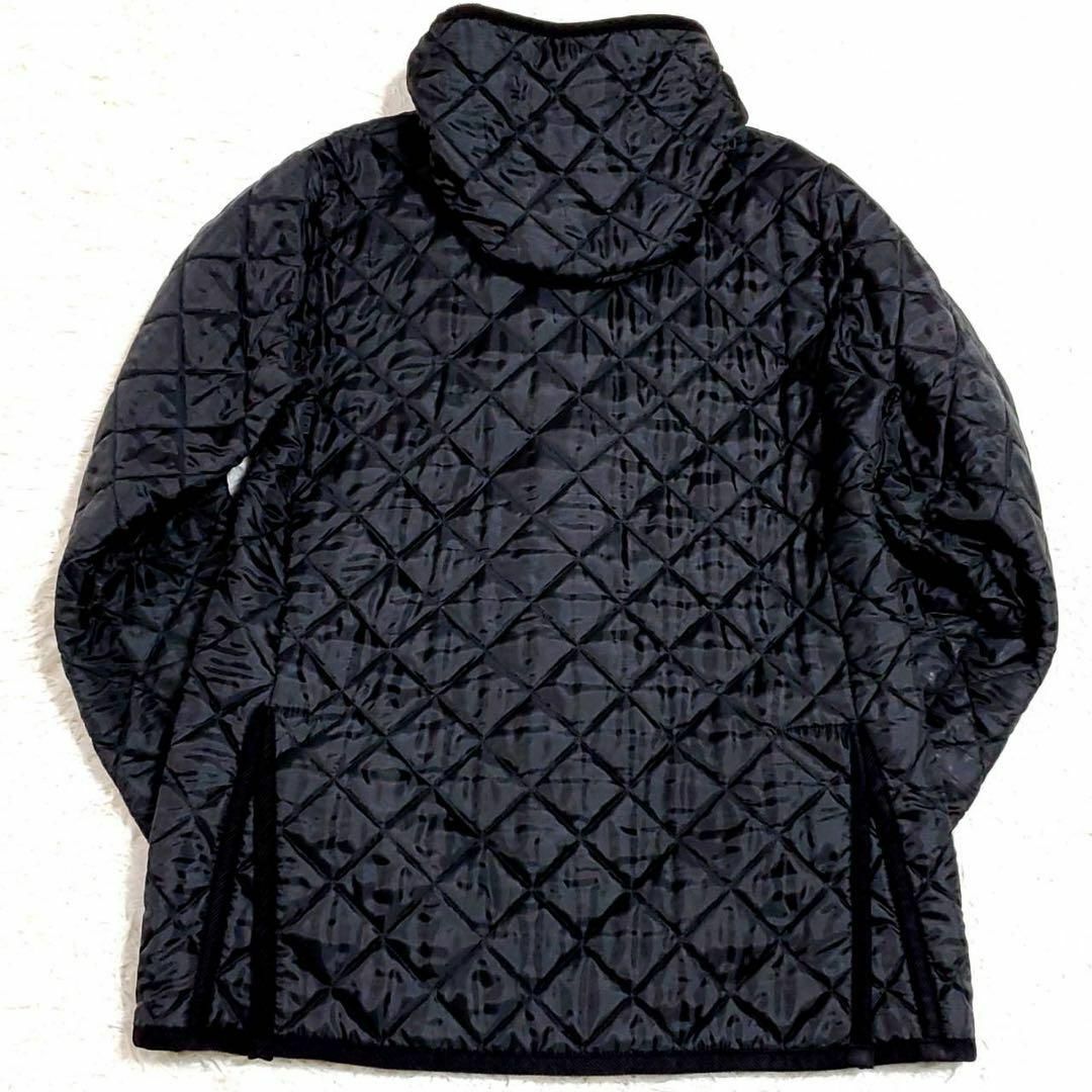 美品 XL ラベンハム キルティング　コート　中綿　ブラック　ロング　フード