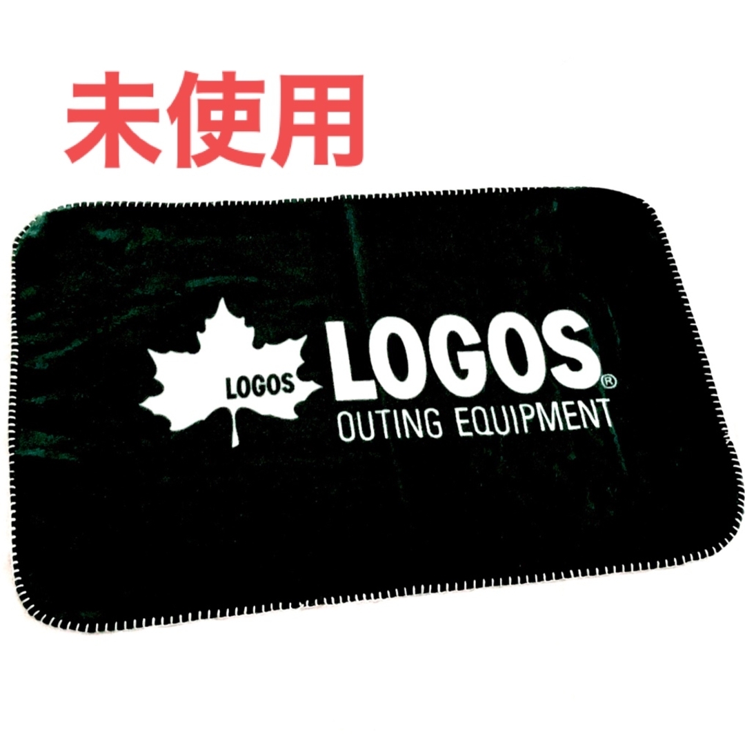 【新品・未使用】LOGOS ブランケット　ひざ掛け　ロゴス　フリース　緑 | フリマアプリ ラクマ