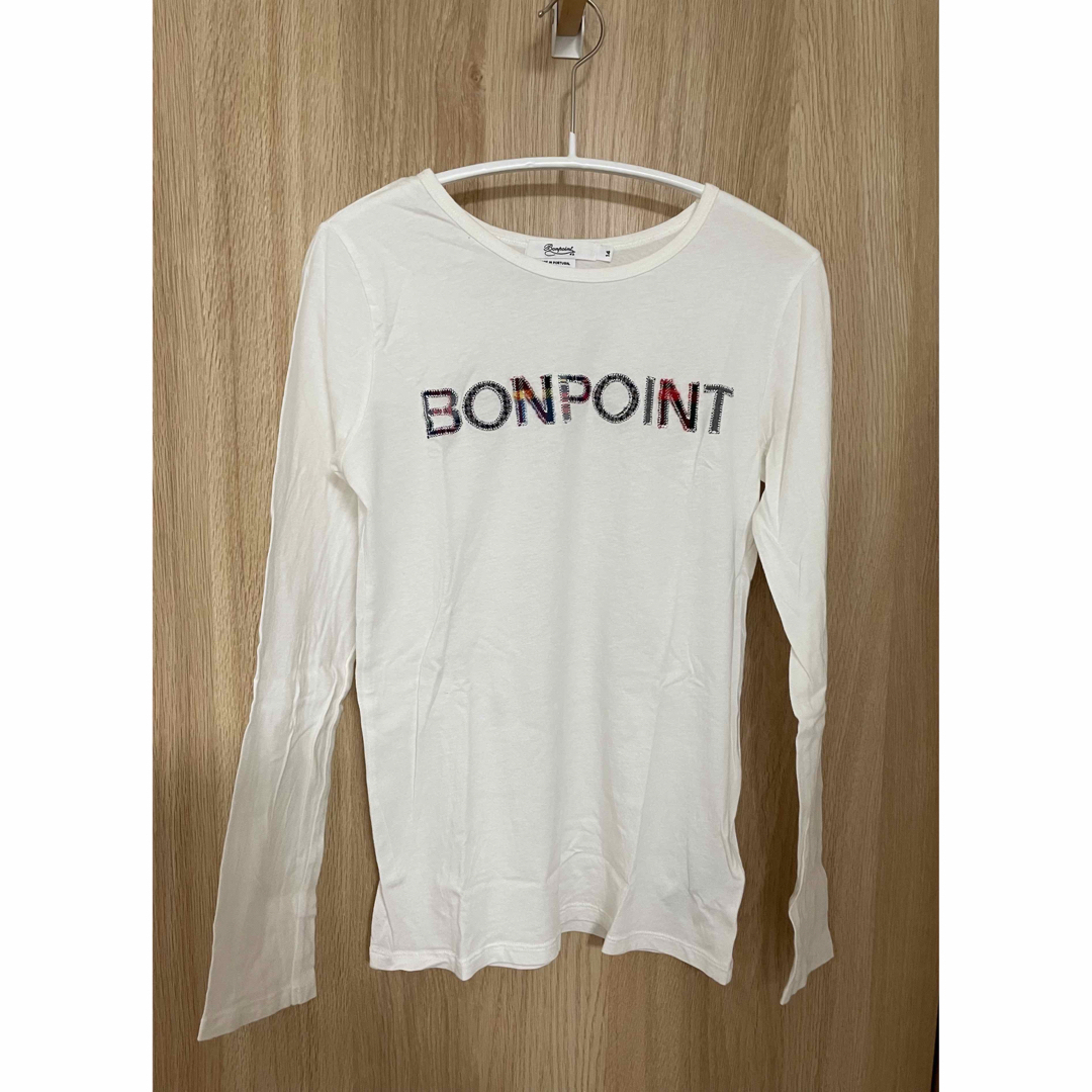 Bonpoint ボンポワン パッチワークロゴカットソー 14A - Tシャツ