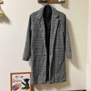 ザラ(ZARA)の♡♡本日限定お値下♡♡セレクトショップ購入 チェック ロングコート L♡♡(ロングコート)