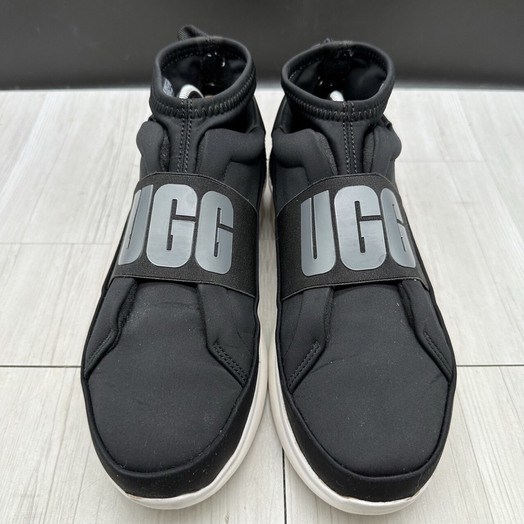 【美品】UGG アグ 25 ニュートラスニーカー スリッポン 厚底 ロゴ