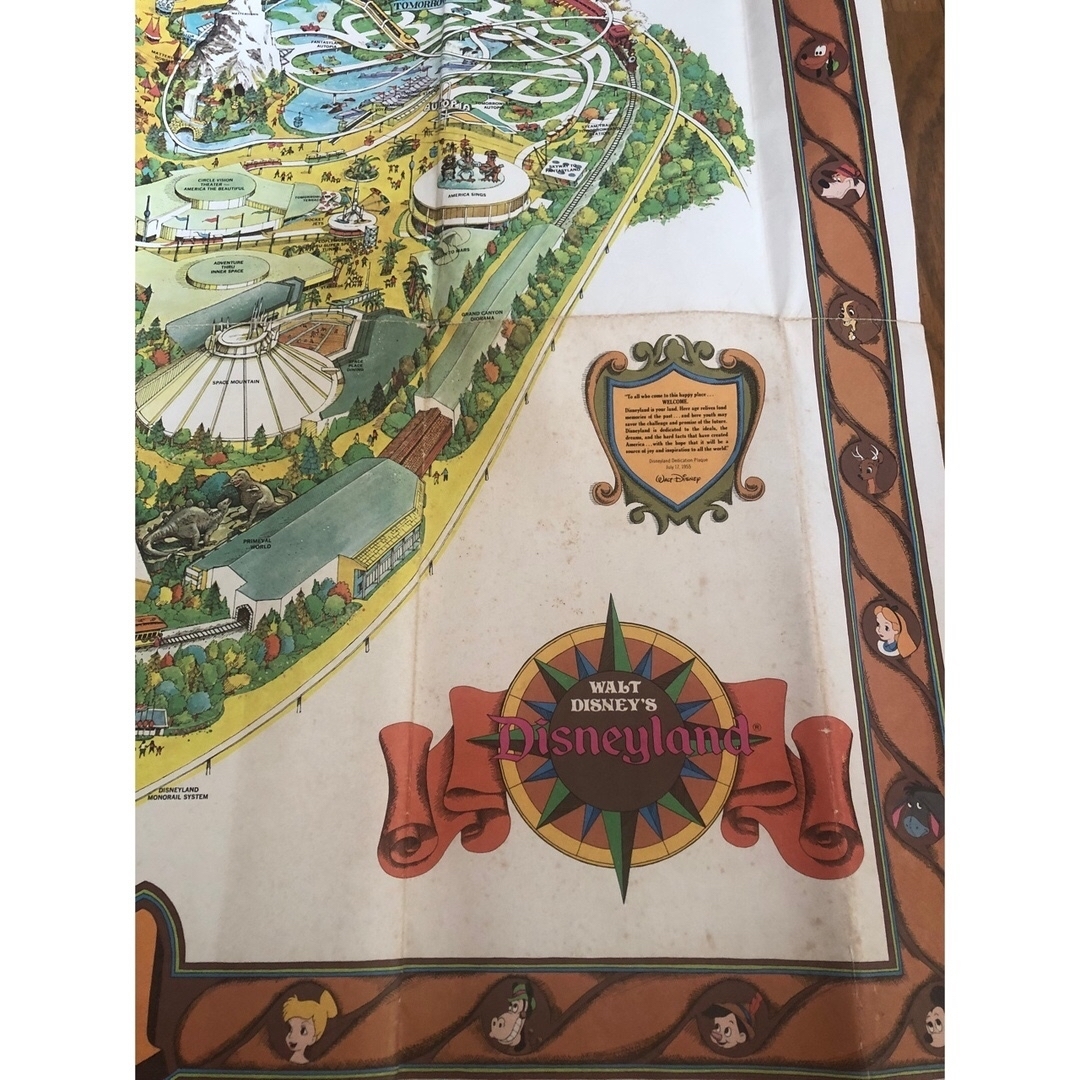 Disney(ディズニー)のレア　アメリカディズニーランド　マップ エンタメ/ホビーの本(地図/旅行ガイド)の商品写真