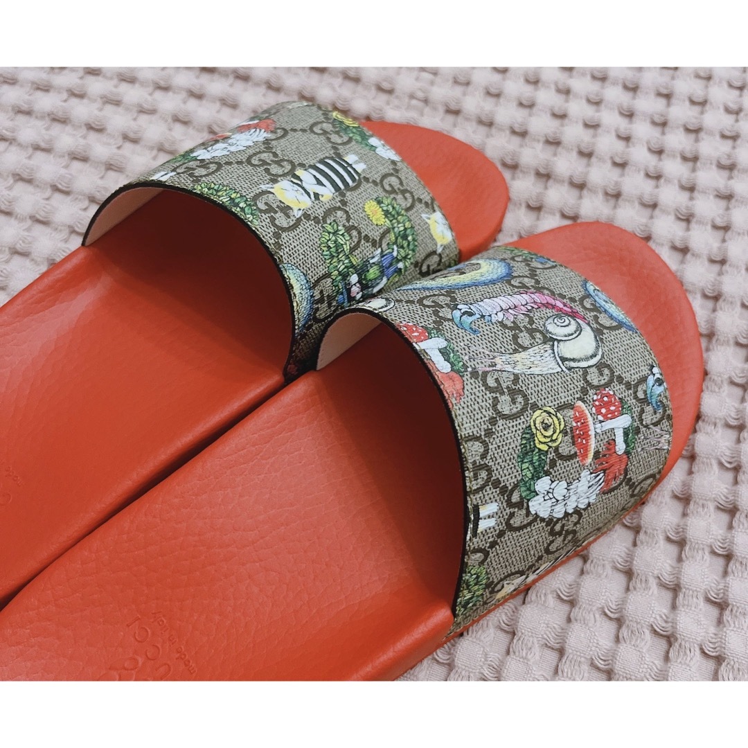 新品 ヒグチユウコ GUCCI グッチ GGスプリーム サンダル 23.5cm