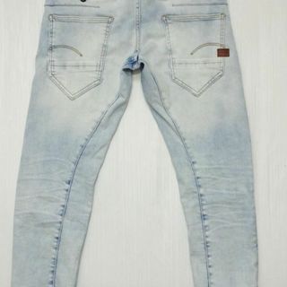 G-STAR RAW - G-STAR RAW D-STAQ 3D スリム W76cm 強ストレッチ 薄青の