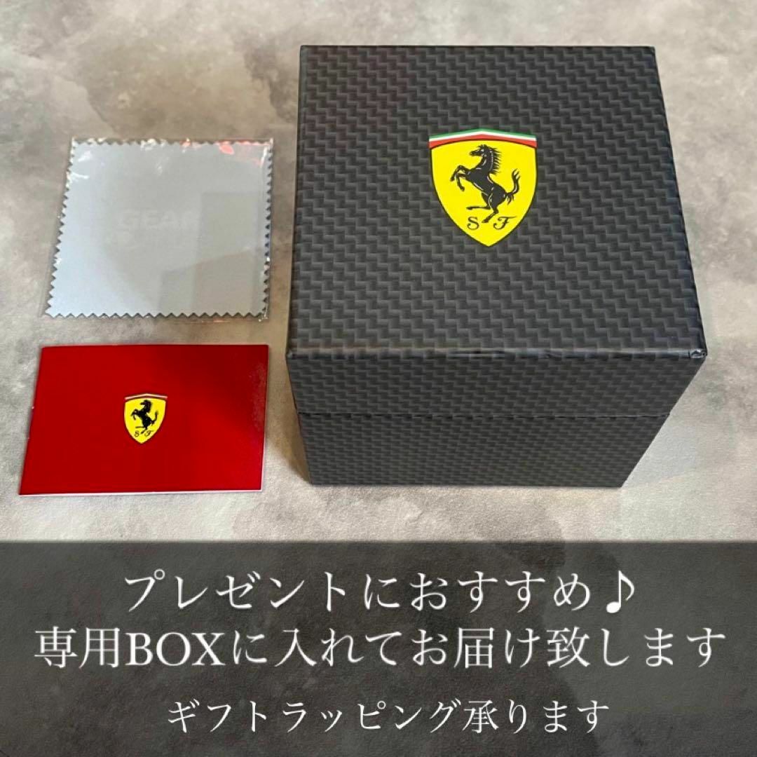 Ferrari(フェラーリ)のスクーデリア フェラーリ メンズ腕時計 新品 高級 クォーツ シルバー ブラック メンズの時計(腕時計(アナログ))の商品写真