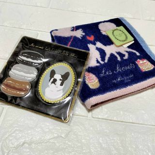 ラデュレ(LADUREE)の新品 LADUREE フレンチブルドッグ マカロン 銀座 スクレbyラデュレ(ハンカチ)