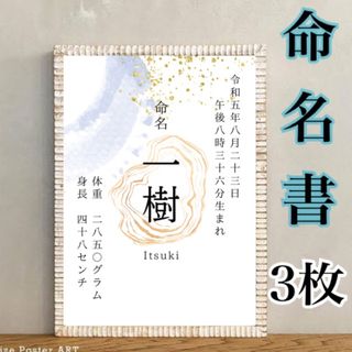 【上質厚口用紙】命名書　命名紙(命名紙)