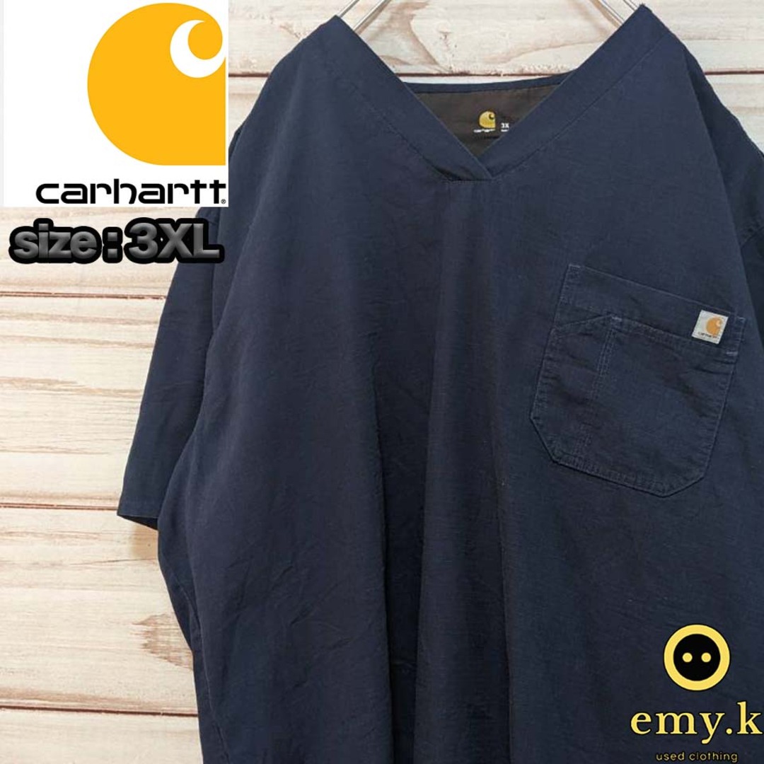 carhartt(カーハート)のcarhartt　カーハート　シャツ　メディカルシャツ　ワンポイント　胸ポケット メンズのトップス(Tシャツ/カットソー(半袖/袖なし))の商品写真