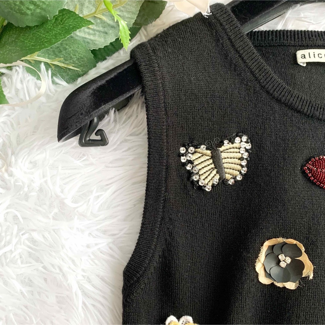 Alice+Olivia - 【極美品】Alice+olivia ニットベスト ウール
