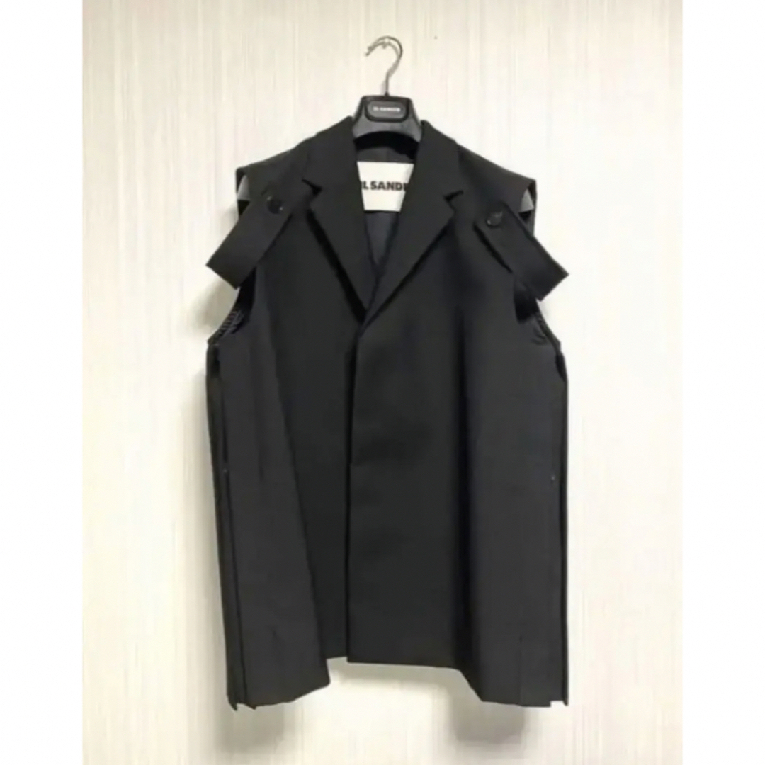 jil sander テーラードベストトップス