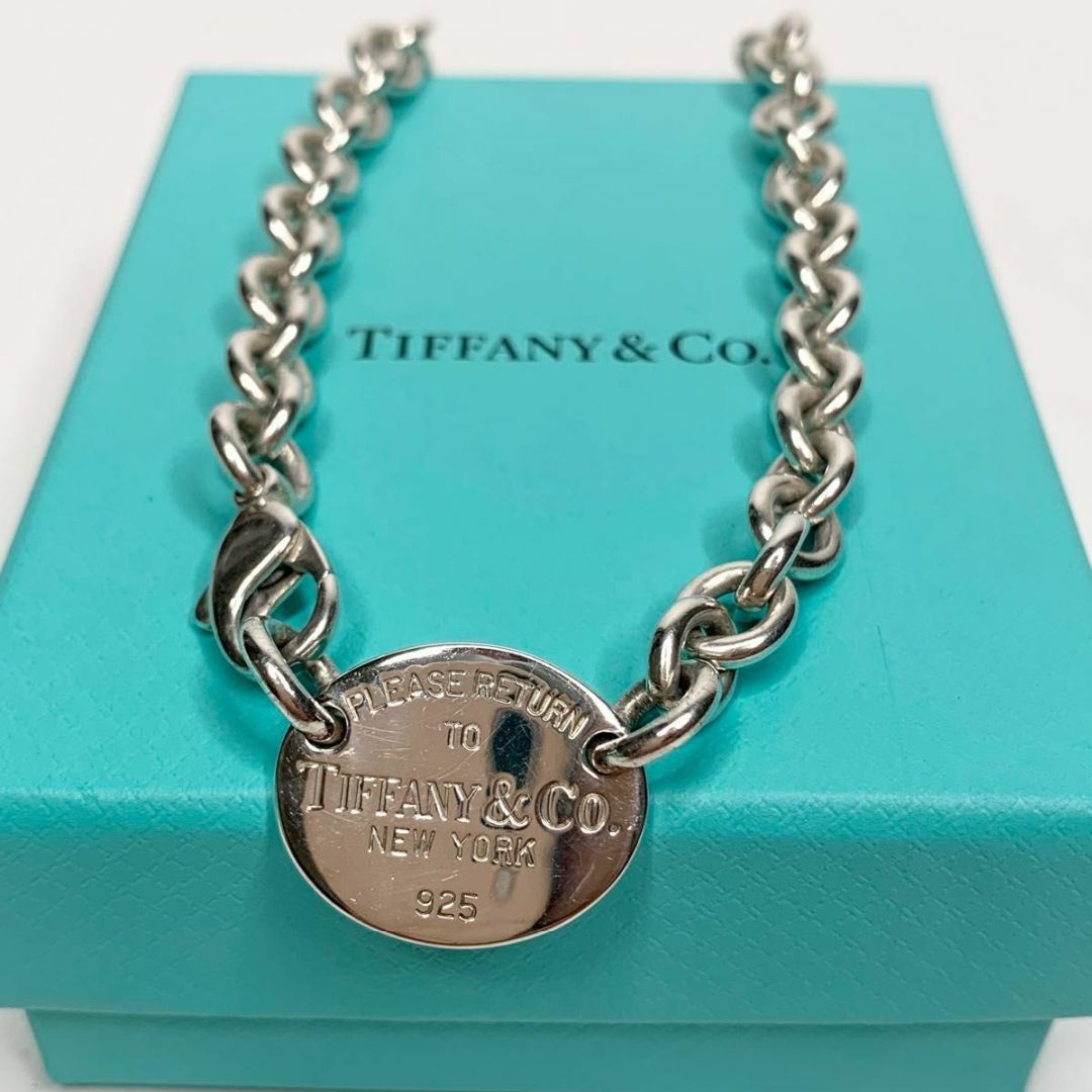 Tiffany & Co. - 美品 ティファニー リターントゥ オーバル ネックレス