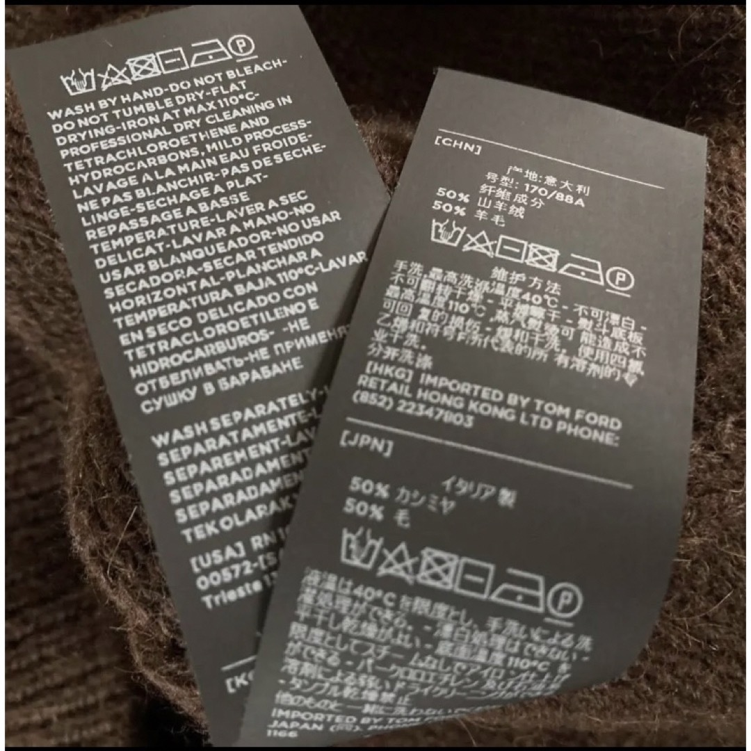 TOM FORD - TOM FORDトムフォード カシミア モックネックセーター 46 S