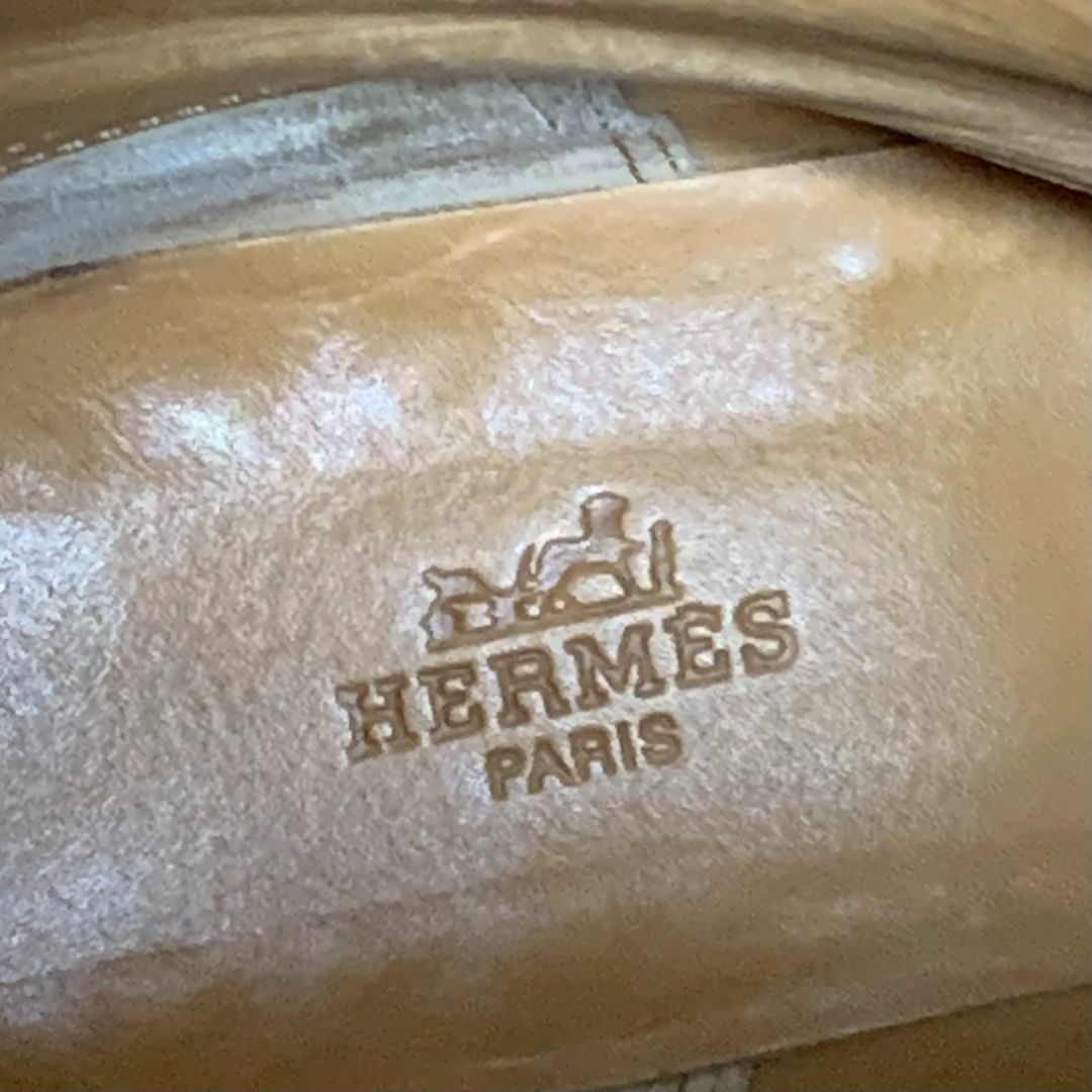 Hermes - 6510 エルメス レザー ジャンピング ケリー金具 ロングブーツ ...