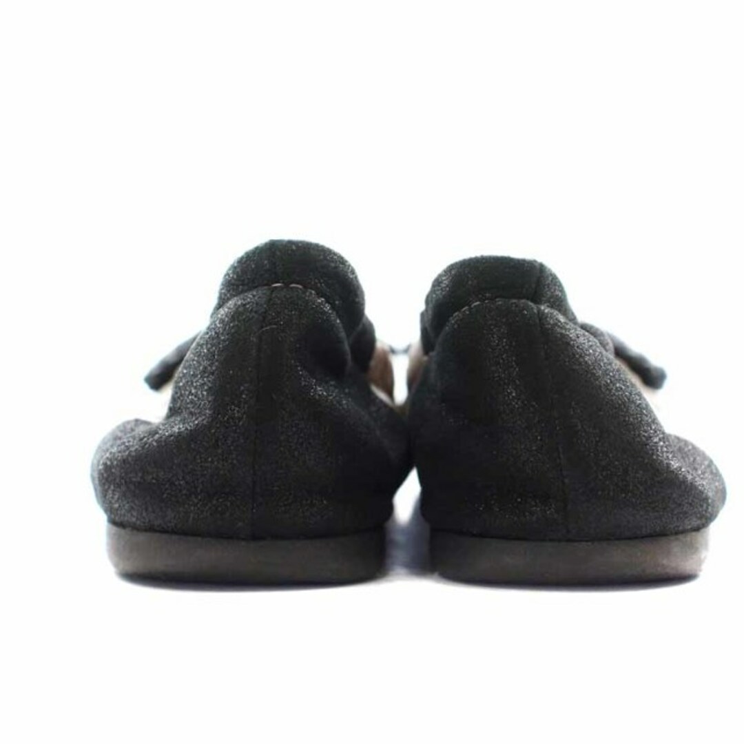ANTEPRIMA(アンテプリマ)のアンテプリマ フラットシューズ パンプス レザー 22.5cm ピンク 黒 レディースの靴/シューズ(ハイヒール/パンプス)の商品写真