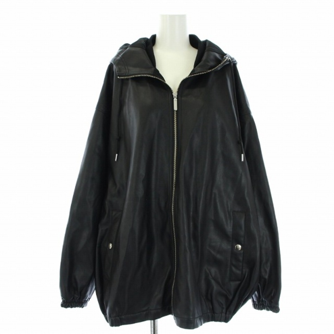 JEANASIS ジーナシス フェイクレザージャケット ブルゾン 効能のある JEANASIS ジーナシス フェイクレザージャケット ブルゾン 効能のある