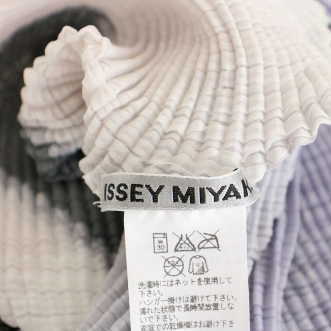 ISSEY MIYAKE   イッセイミヤケ カットソー ハイネック 変形 総柄 五分