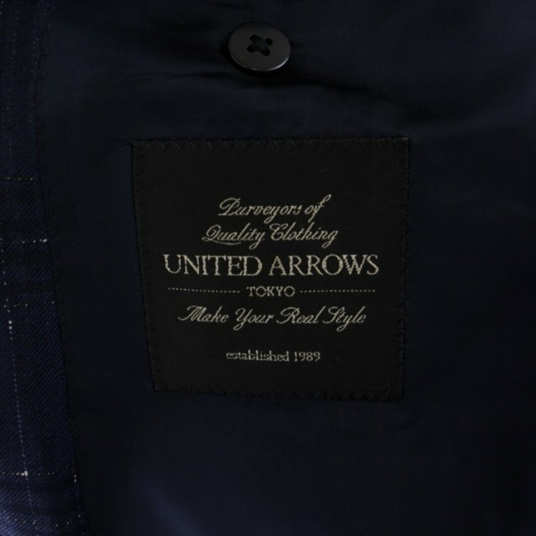 UNITED ARROWS(ユナイテッドアローズ)のUNITED ARROWS スーツ セットアップ ジャケット パンツ L 紺 メンズのスーツ(スーツジャケット)の商品写真