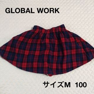 グローバルワーク(GLOBAL WORK)の【秋冬】チェックスカート　キュロット　М　GLOBAL WORK(スカート)