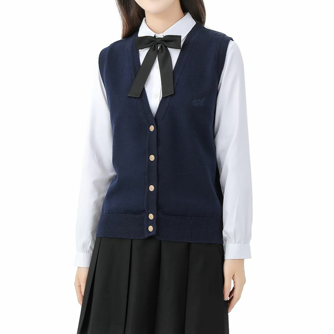 Sharphon スクール ベスト 12色 制服 ニットベスト vネック ポケッ