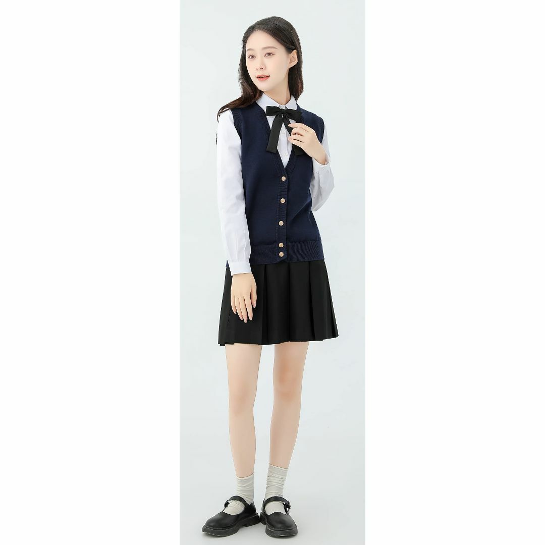 Sharphon スクール ベスト 12色 制服 ニットベスト vネック ポケッ 3