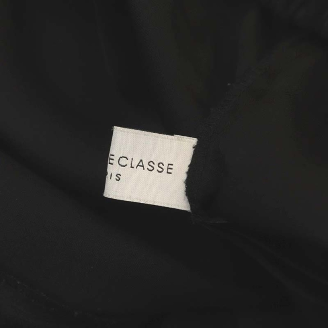 DEUXIEME CLASSE(ドゥーズィエムクラス)のドゥーズィエムクラス シルクサテンドロストパンツ テーパード 38 黒 ブラック レディースのパンツ(その他)の商品写真