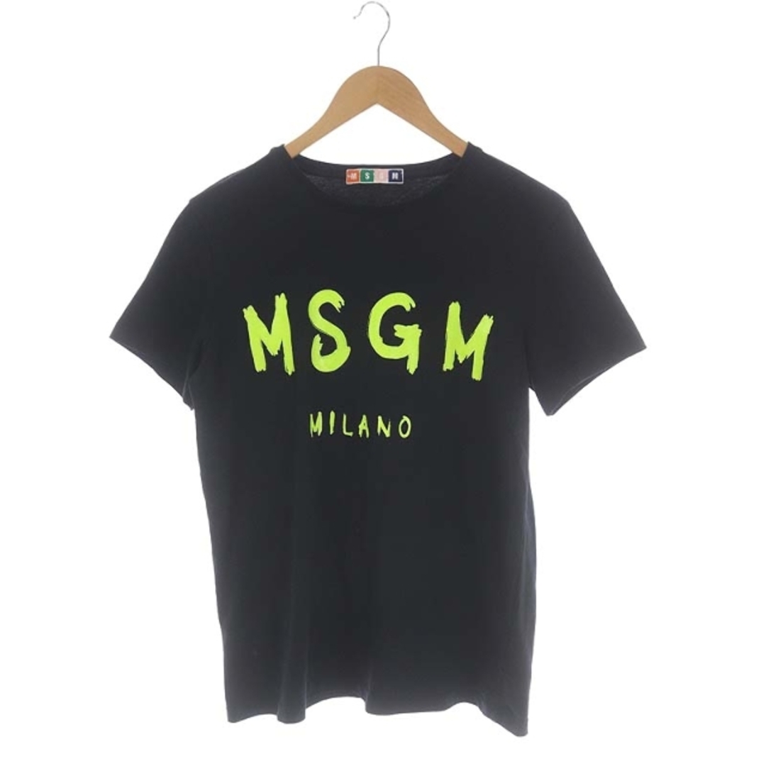 美品！MSGM BOXロゴTシャツ ブラック XL - Tシャツ