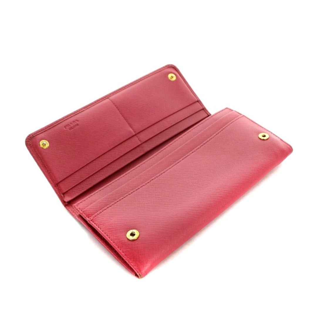 PRADA - プラダ PRADA 長財布 二つ折り リボン レザー ピンクの通販 by