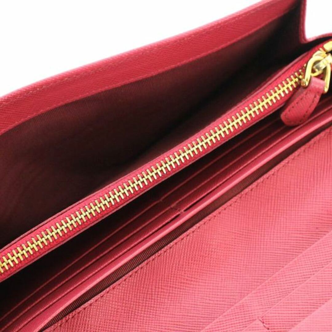 PRADA - プラダ PRADA 長財布 二つ折り リボン レザー ピンクの通販 by