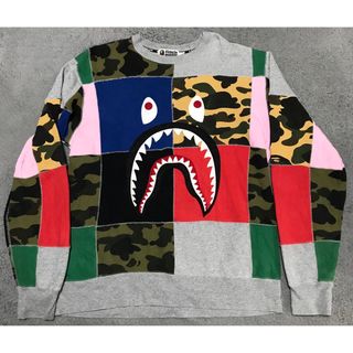 Bape レディース S パッチワークシャツ Tシャツ Ape エイプ ベイプ