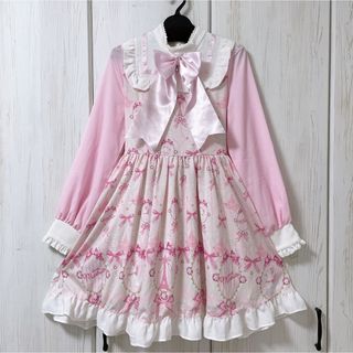 アンジェリックプリティー(Angelic Pretty)のAngelic Pretty×Disneyおしゃれキャットマリーコラボワンピース(ひざ丈ワンピース)