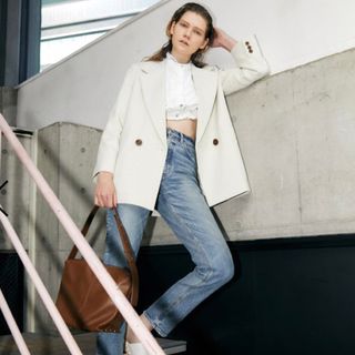 マウジー(moussy)のMOUSSY BOXY DOUBLE ジャケット  セットアップ(セット/コーデ)