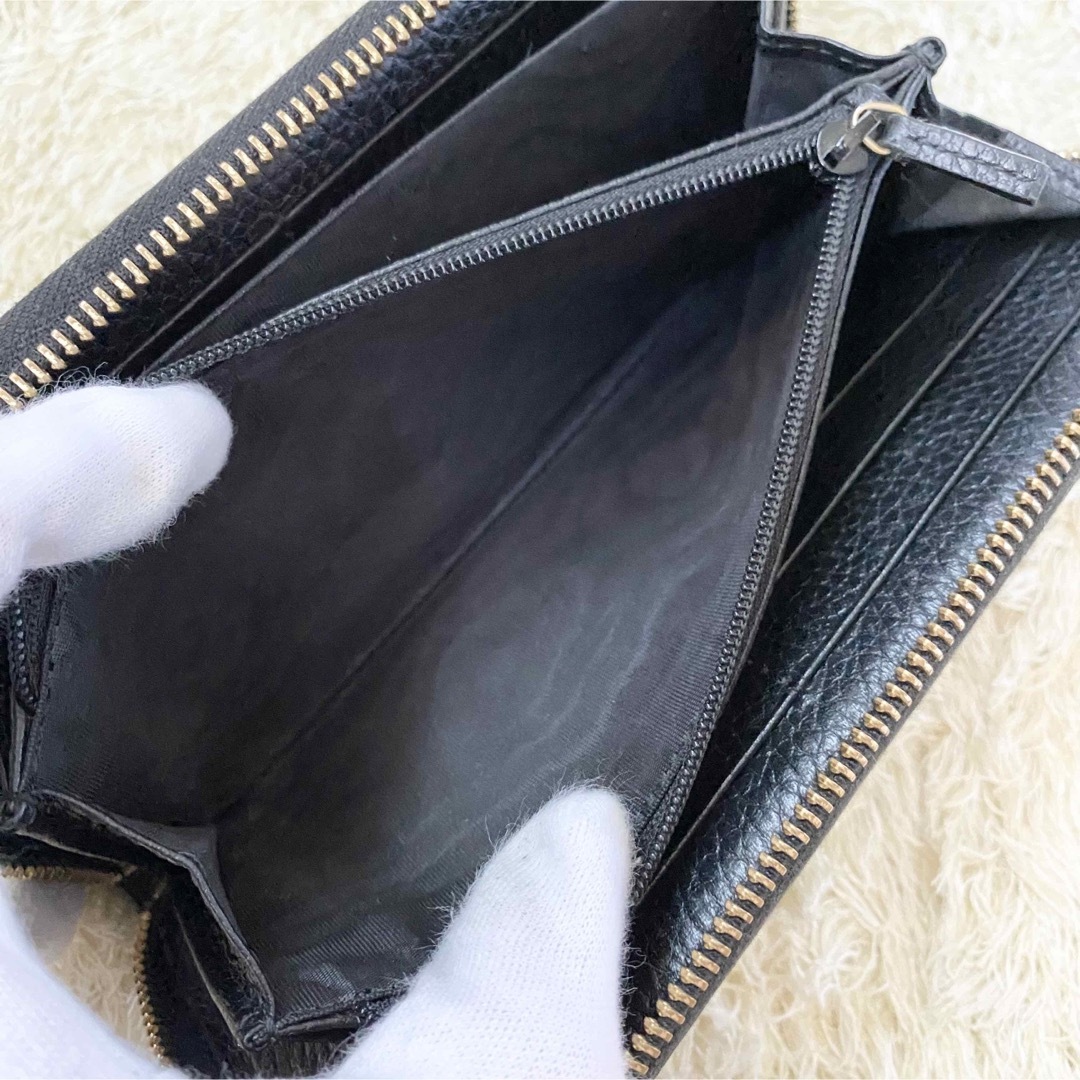 Gucci - 極美品✨GUCCI グッチ GG マーモント ラウンドファスナー