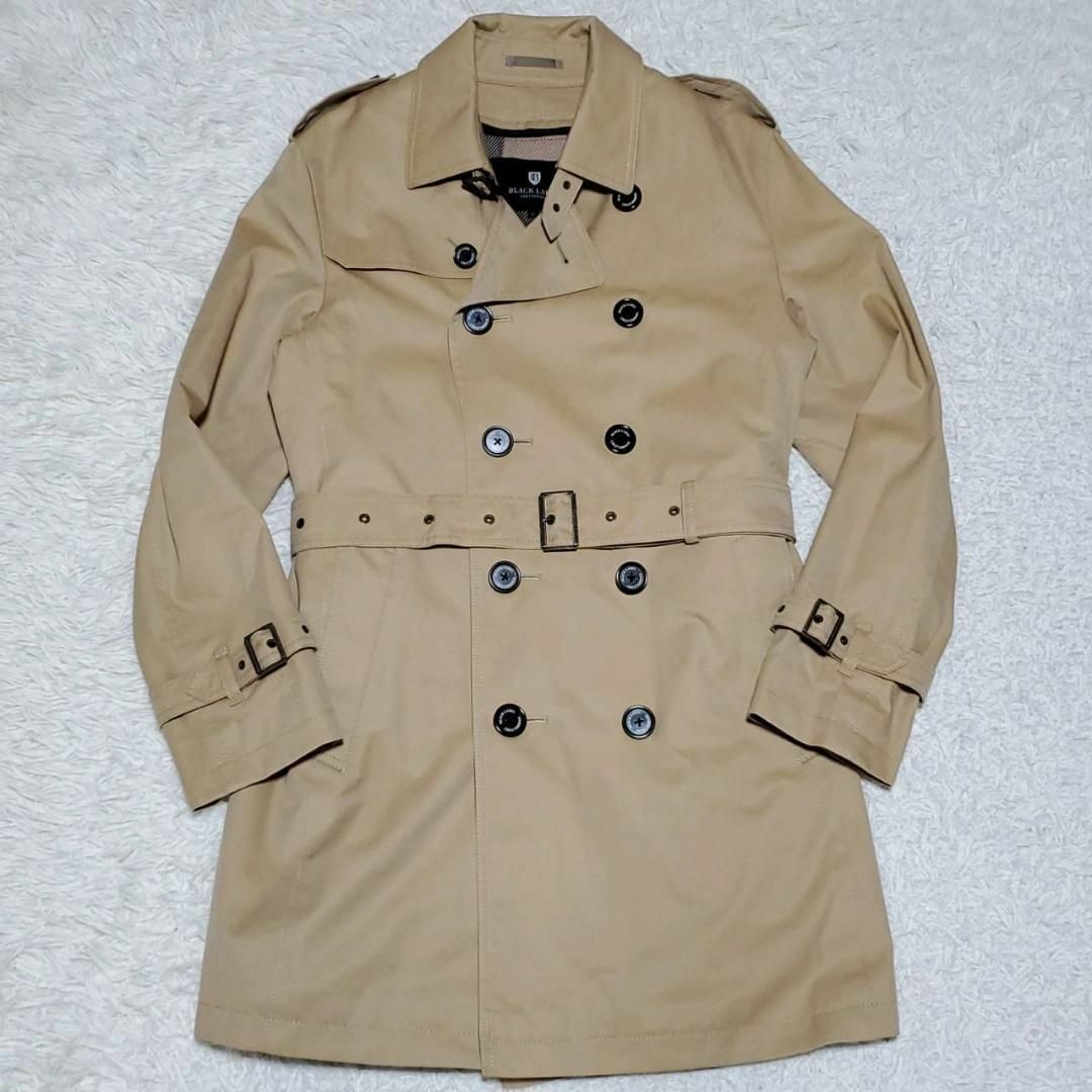 数回使用 L ブラックレーベルクレストブリッジ トレンチ ウール ライナー