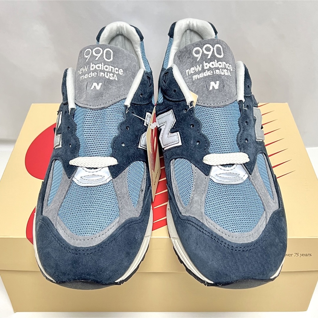 30cm 新品 USA製 ニューバランス 990 V2 スニーカー アメリカ