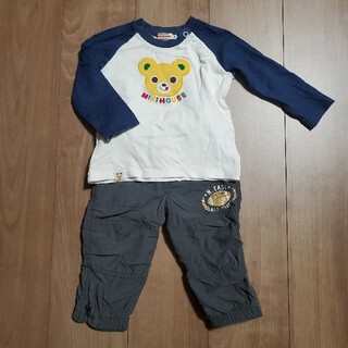 ミキハウス(mikihouse)のミキハウス　ロンT　GAPbaby　ズボン　2点セット　サイズ80(シャツ/カットソー)