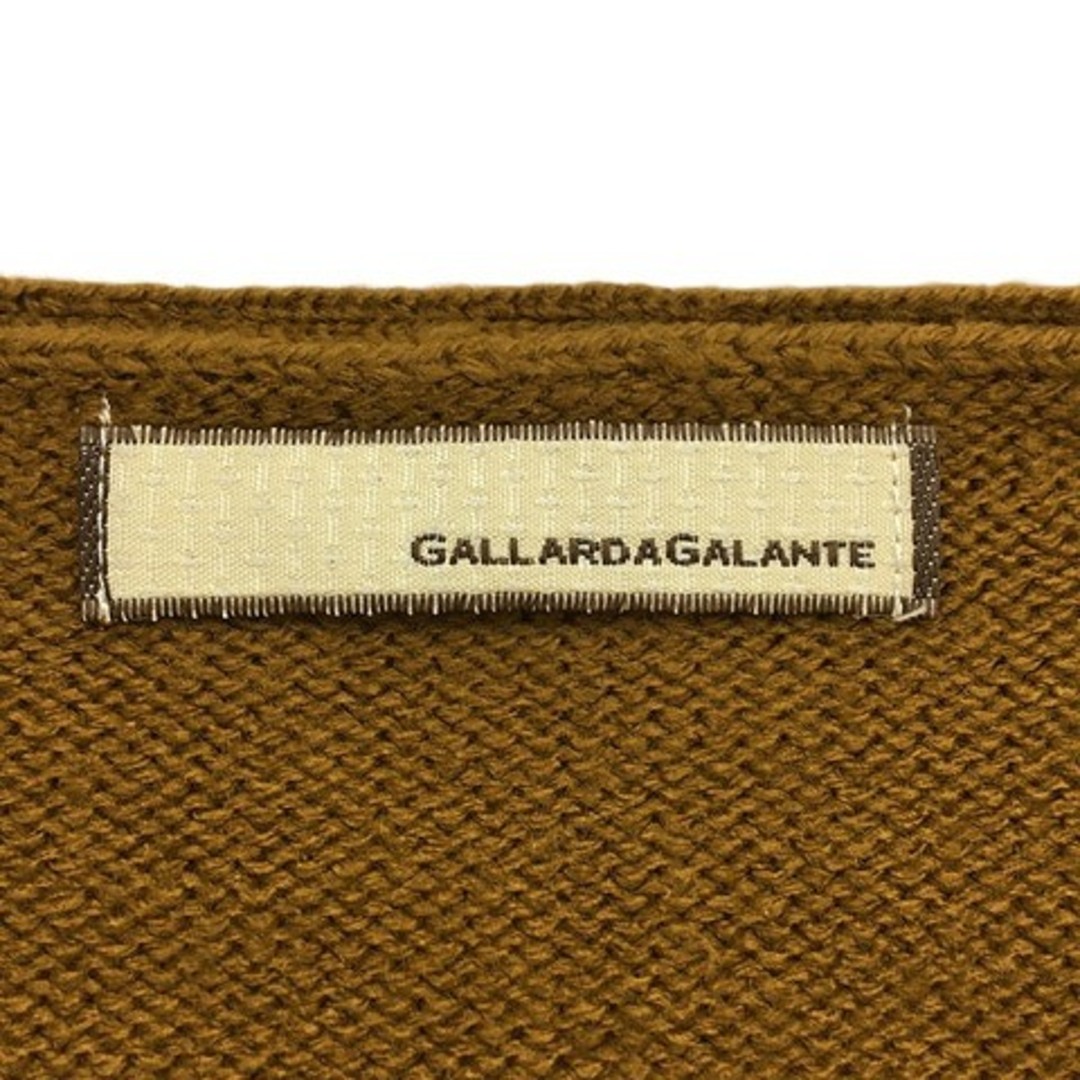 GALLARDA GALANTE(ガリャルダガランテ)のガリャルダガランテ セーター ニット プルオーバー ビジュー 七分袖 F 茶 レディースのトップス(ニット/セーター)の商品写真