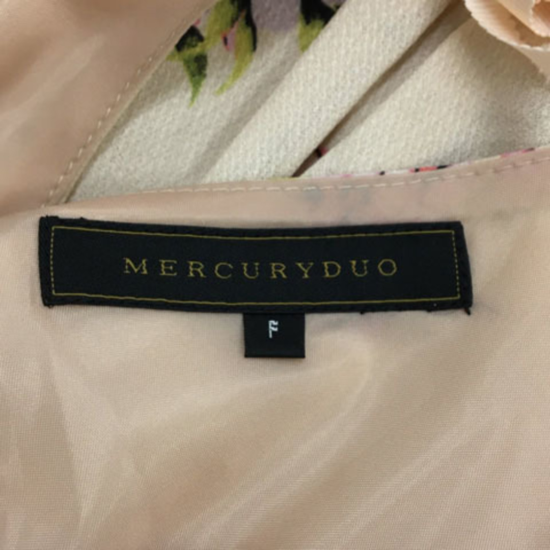 MERCURYDUO(マーキュリーデュオ)のマーキュリーデュオ ワンピース フレア ミニ 花柄 F ピンク ベージュ レディースのワンピース(ミニワンピース)の商品写真