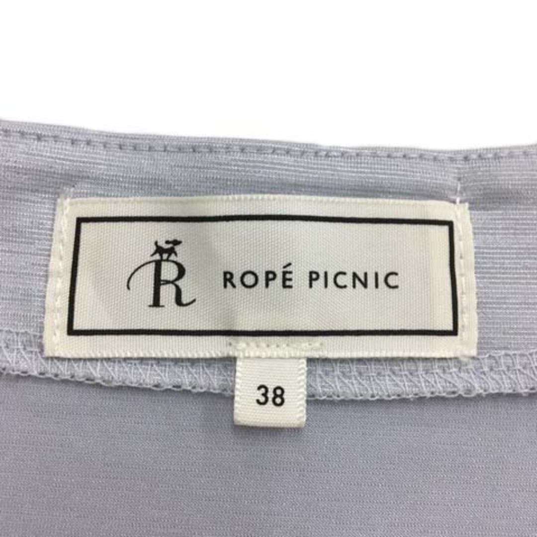 Rope' Picnic(ロペピクニック)のロペピクニック カットソー ブラウス プルオーバー 無地 半袖 38 水色 レディースのトップス(カットソー(半袖/袖なし))の商品写真