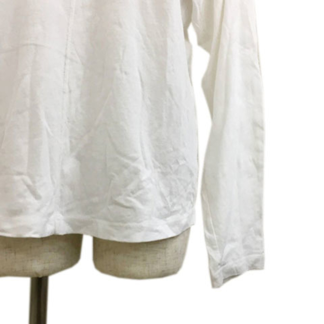 Ray BEAMS(レイビームス)のレイビームス カットソー Tシャツ プルオーバー レイヤード風 無地 長袖 白 レディースのトップス(カットソー(長袖/七分))の商品写真