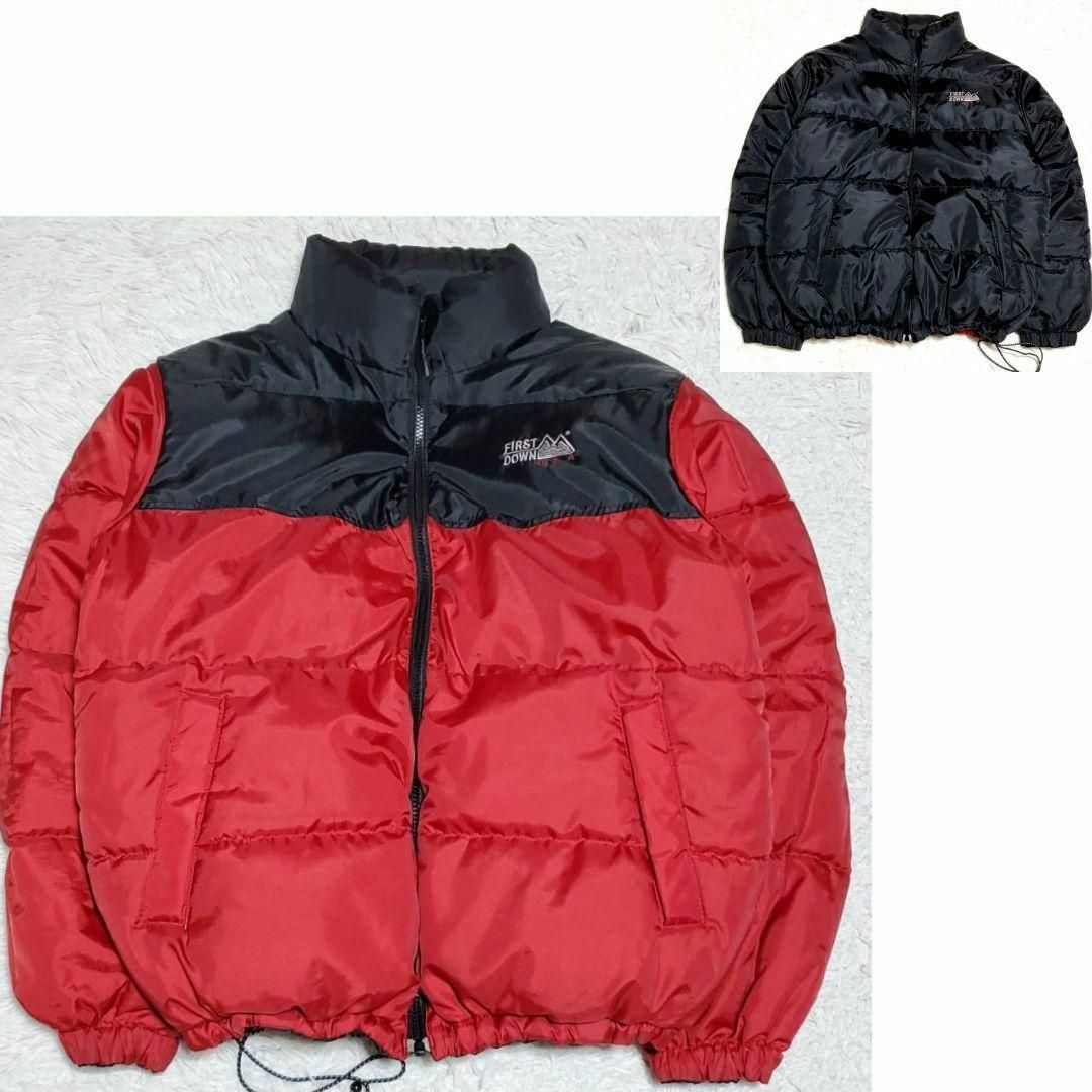 FIRST DOWN - 極美品 L FIRST DOWN ダウン リバーシブル 肉厚 ブラック