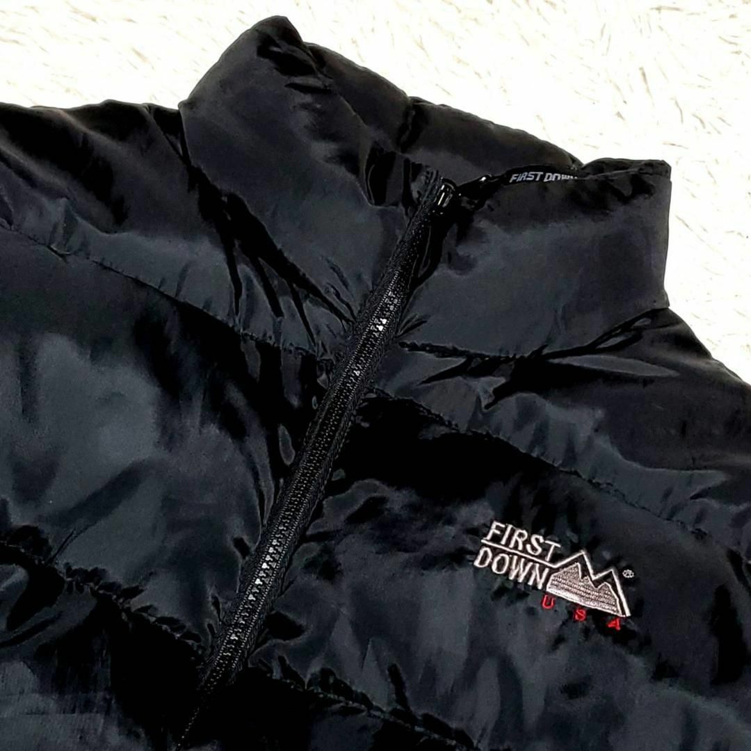 FIRST DOWN - 極美品 L FIRST DOWN ダウン リバーシブル 肉厚 ブラック