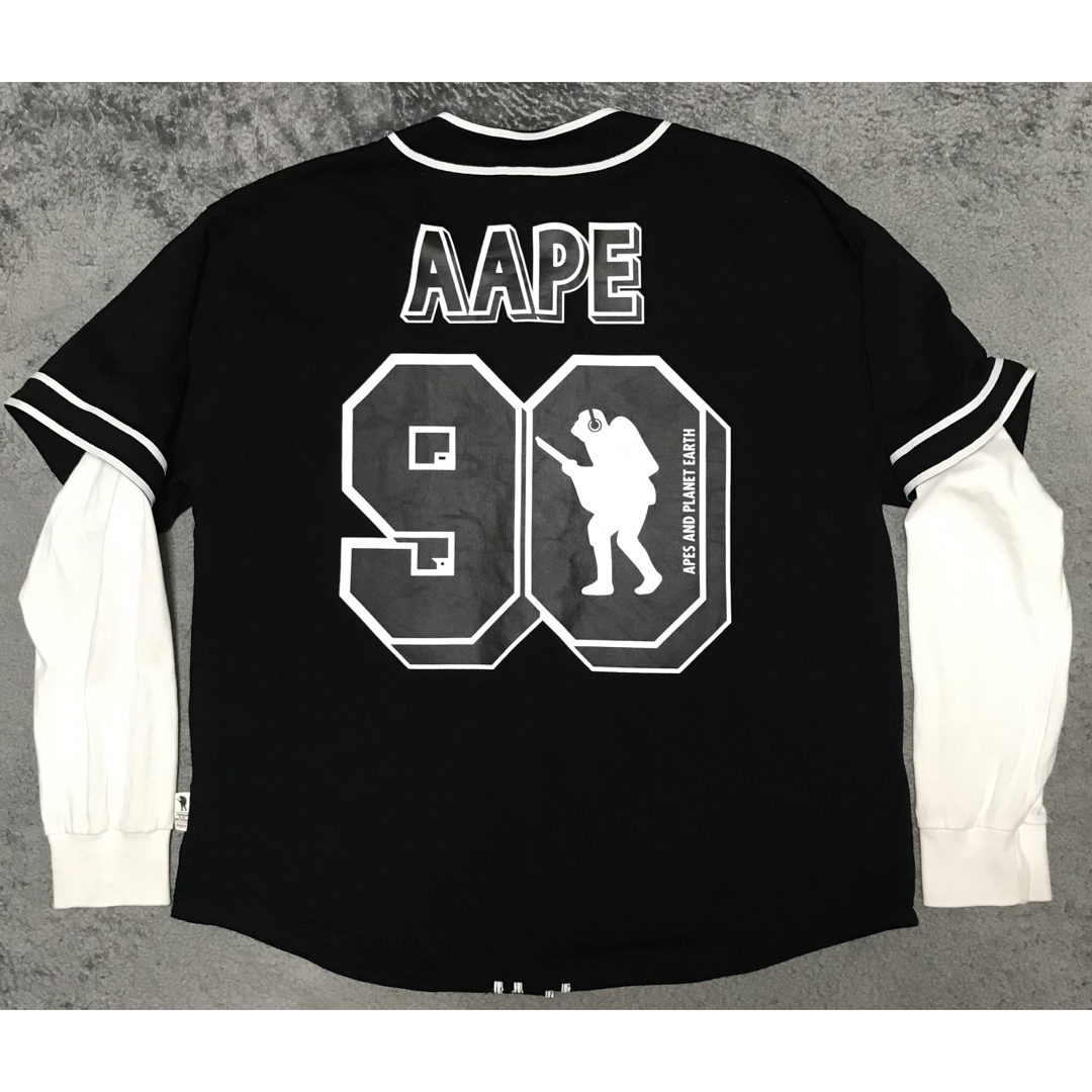 A BATHING APE(アベイシングエイプ)のアベイシングエイプ　9090 ベースボールシャツ メンズのトップス(シャツ)の商品写真