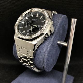 ジーショック(G-SHOCK)のGAB2100本体付き ステンレスベルトセット カシオーク カスタム Gショック(腕時計(アナログ))