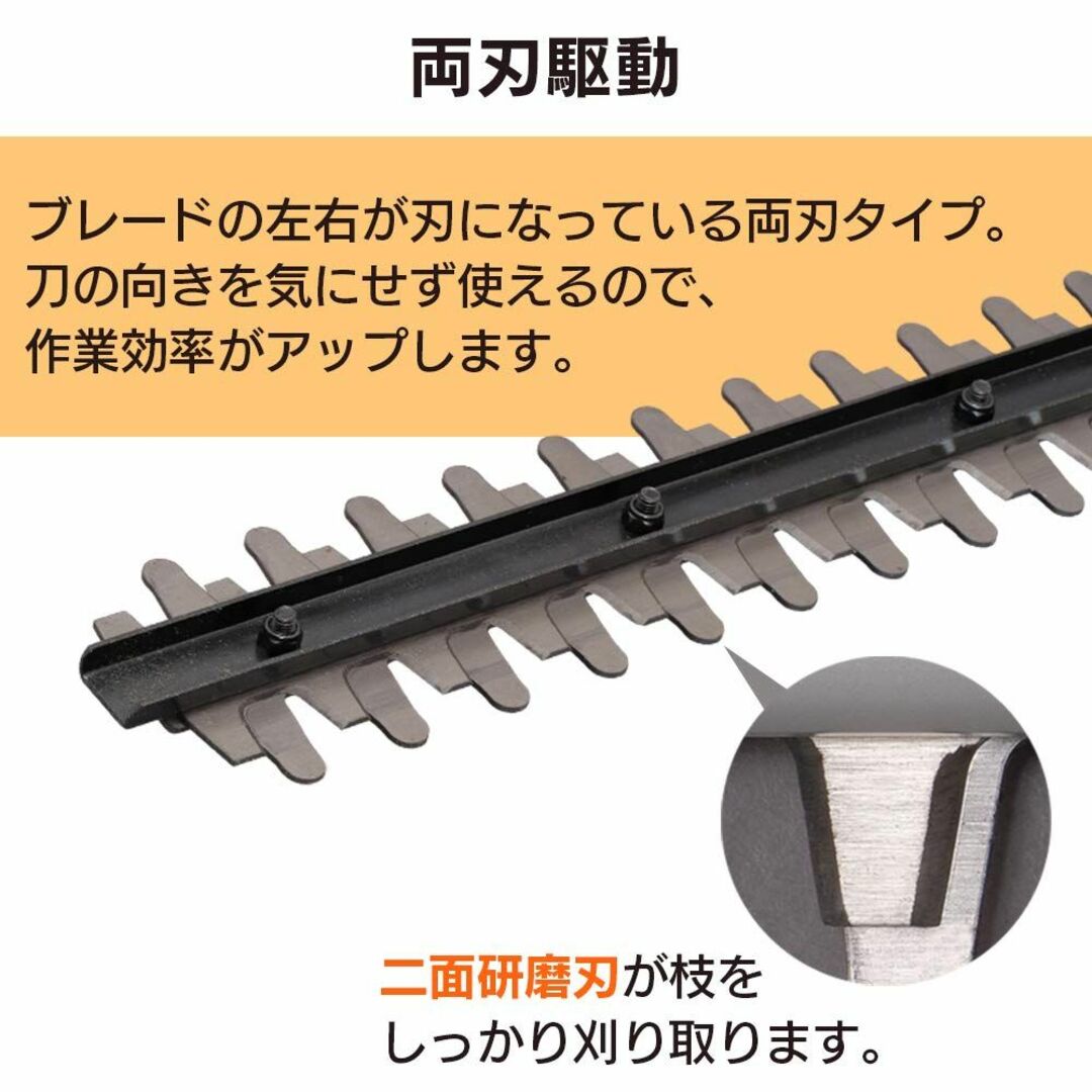 サイズ:1)刈込幅410mm】アイリスオーヤマ ヘッジトリマー 電動草刈り機 の通販 by SALA's shop  ※休店中（購入申請はお控え願います）｜ラクマ