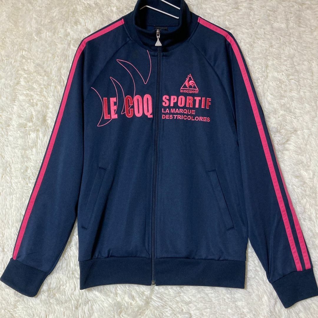 美品 Ie coq sportif ナイロン ジャージ 上下セット 刺繍ロゴ