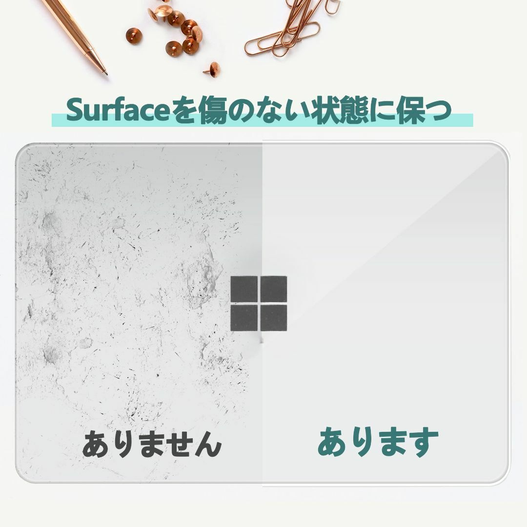 【色: 透明】【高強度素材の使用】MOTOJI MicroSoft Surfac