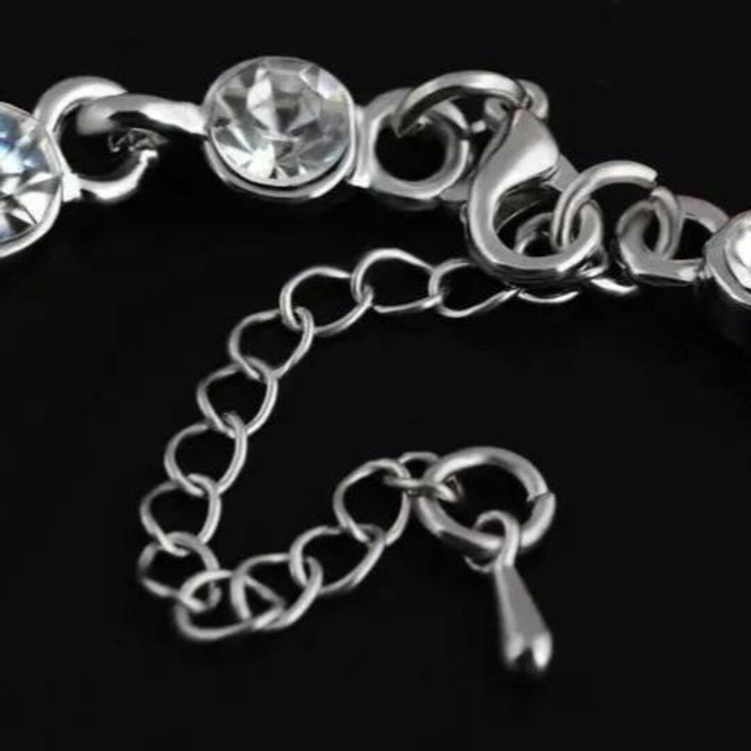 silver925　ブルートパーズハートシルバーブレスレット レディースのアクセサリー(ブレスレット/バングル)の商品写真