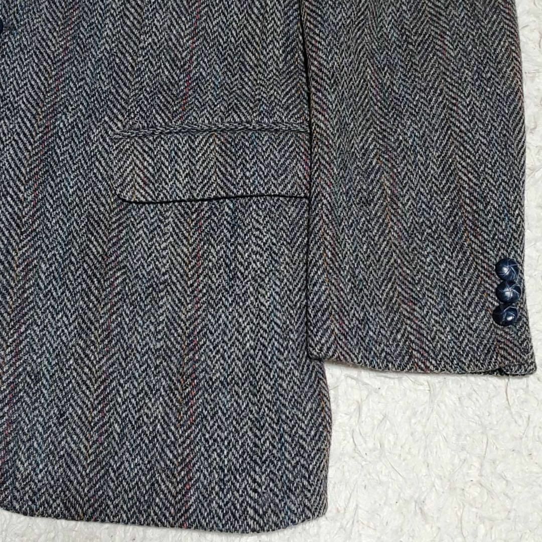 Harris Tweed - 美品 L ハリスツイード テーラード くるみボタン