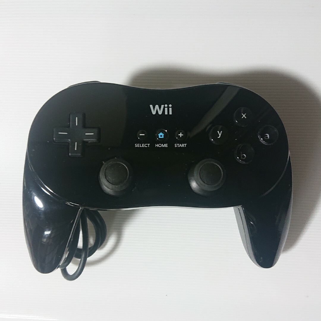 Wii - WiiクラシックコントローラーPRO 黒 ブラック 任天堂純正品の